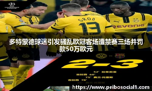 多特蒙德球迷引发骚乱欧冠客场遭禁赛三场并罚款50万欧元